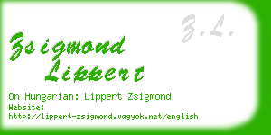 zsigmond lippert business card